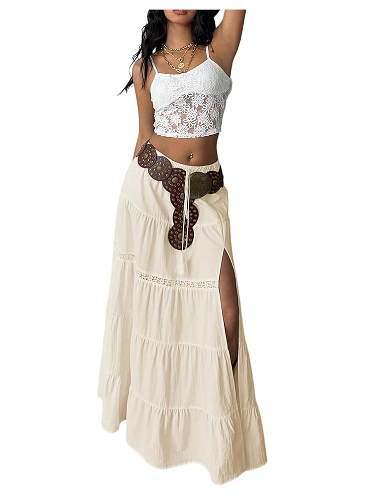 新作 新品 PERVERZE Braid Belt Layered Skirt Braid Belt Layered Skirt/Brown｜PERVERZE | パーバーズの公式